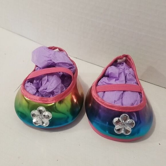 Build a Bear Workshop ShoesBuild-A-Bear Workshop Glittery Rainbow Shoes … - Picture 1 of 4